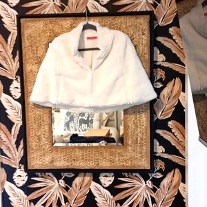 Betsey Johnson Faux Fur Capelet